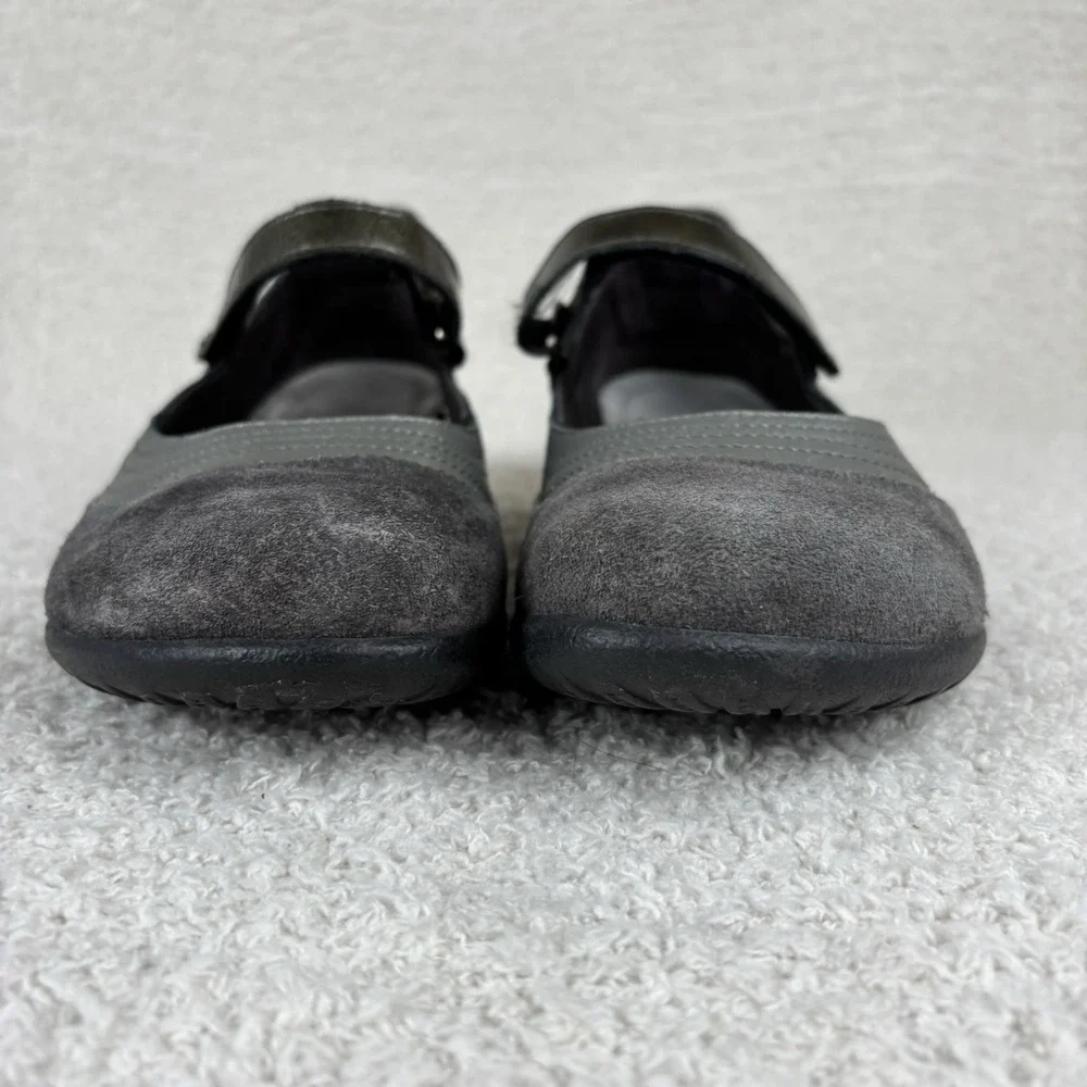 Naot Shoes Womens 41 US 10 Kirei Mary Jane Gray Hook & Loop Comfort Round Toe‎
